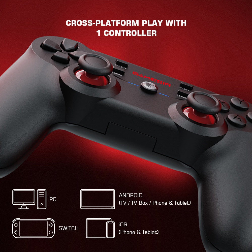 GAMESIR T3S Bluetooth Game Controller Wireless/Wired Joystick Gamepad for Nintendo Switch/TV Box/PC/Android Phone/iOS Phone GAMESIR T3S Bluetooth Game Controller Wireless/Wired Joystick Gamepad for Nintendo Switch/TV Box/PC/Android Phone/iOS Phone